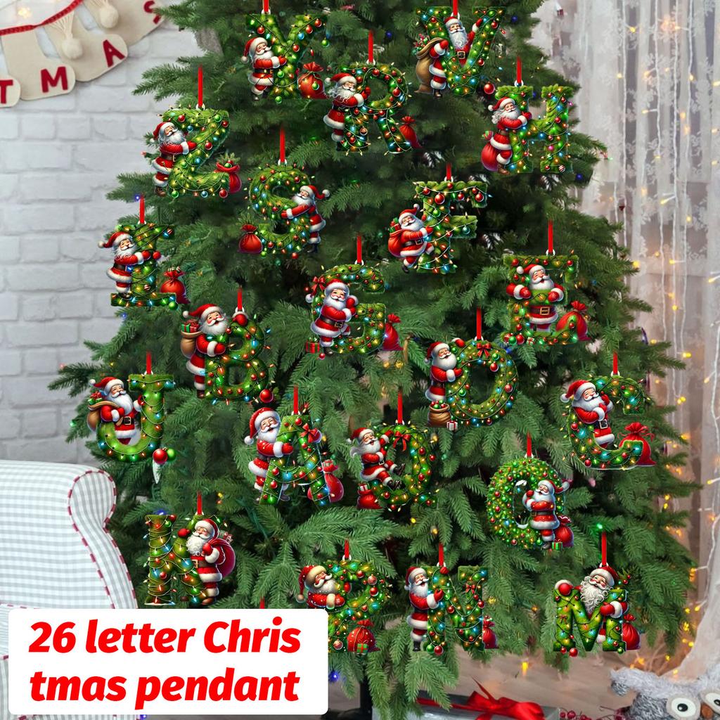 26 Letter ,Christmas ,Ornaments ,Acrylic ,1