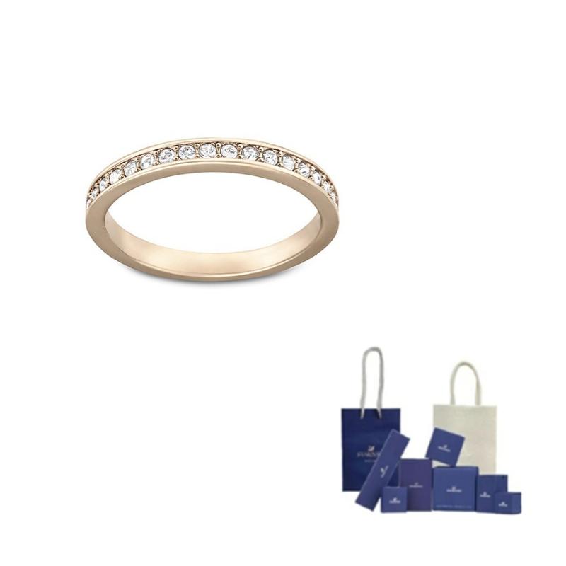 Swarovski Rose Gold plated Rings Womens Rose Gold 55-Branded gift bag розового золота