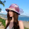 8440 summer hat female mother sunscreen basin hat outdoor breathable sunshade sunscreen hat fashion versatile bucket hat tide