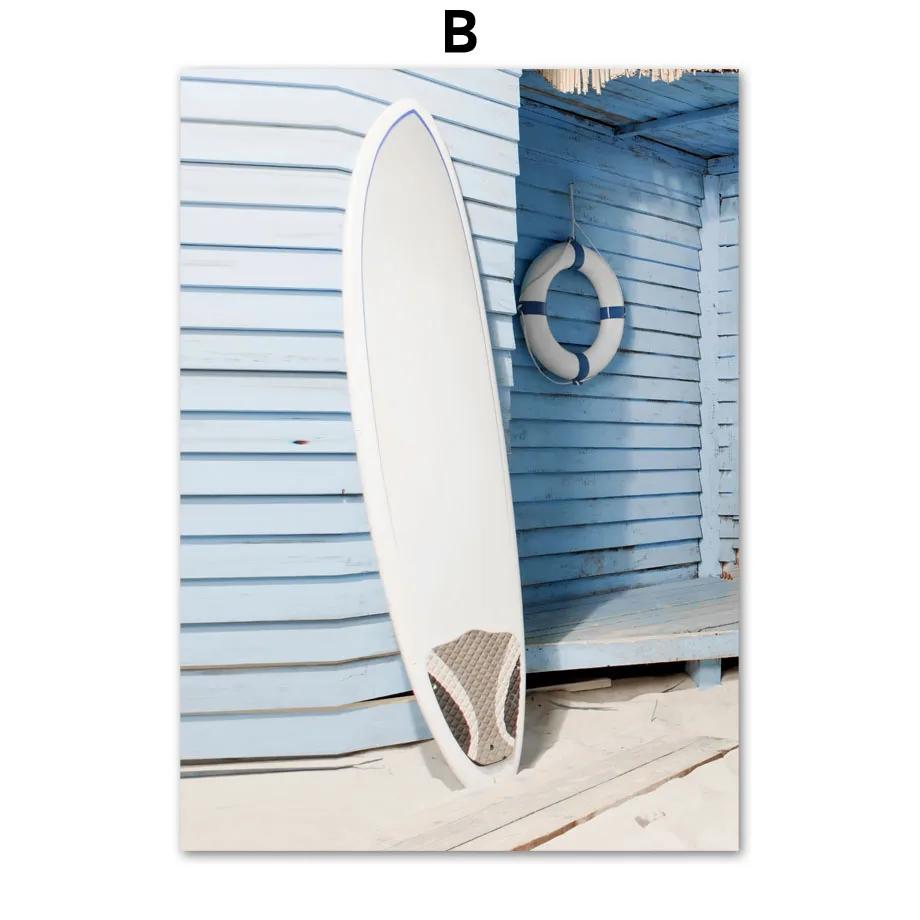 Leinwandmalerei Retro Auto Surfbretter Motorräder Heißluftballons Blumen Wandkunst und Druck Wandbilder Wohnzimmer Heimdekor