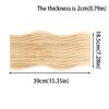 Wooden Plate Wooden Tray Modern Style Wavy Design Tea Tray High-end Quality Simple Design Snack Dish Home Decoration