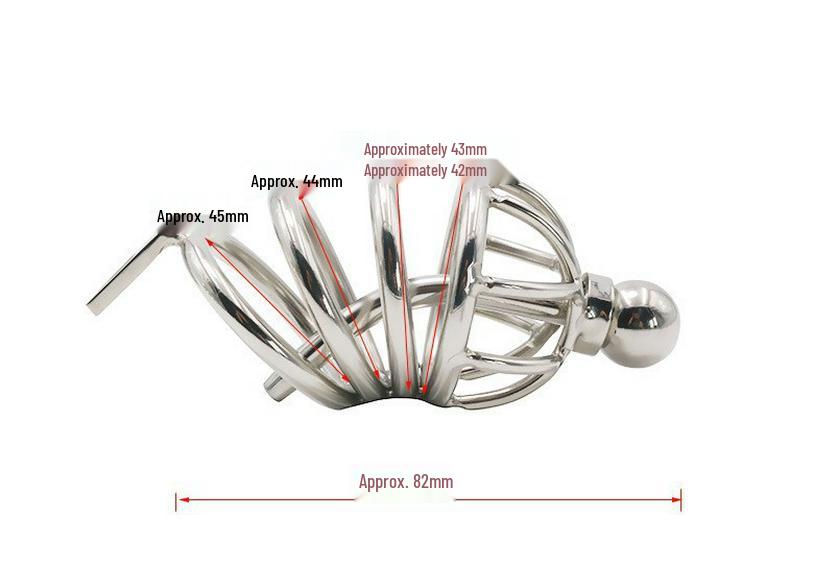 Chaqiu Electric Pulse CB Chastity Cage & Lock with Anal Plug Stainless Steel Set