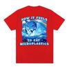 How It Feels To Eat Microplastics T Shirt Men Women Harajuku Funny Meme T Shirts Male Fashion Aesthetic 100% Cotton T-shirt Tops