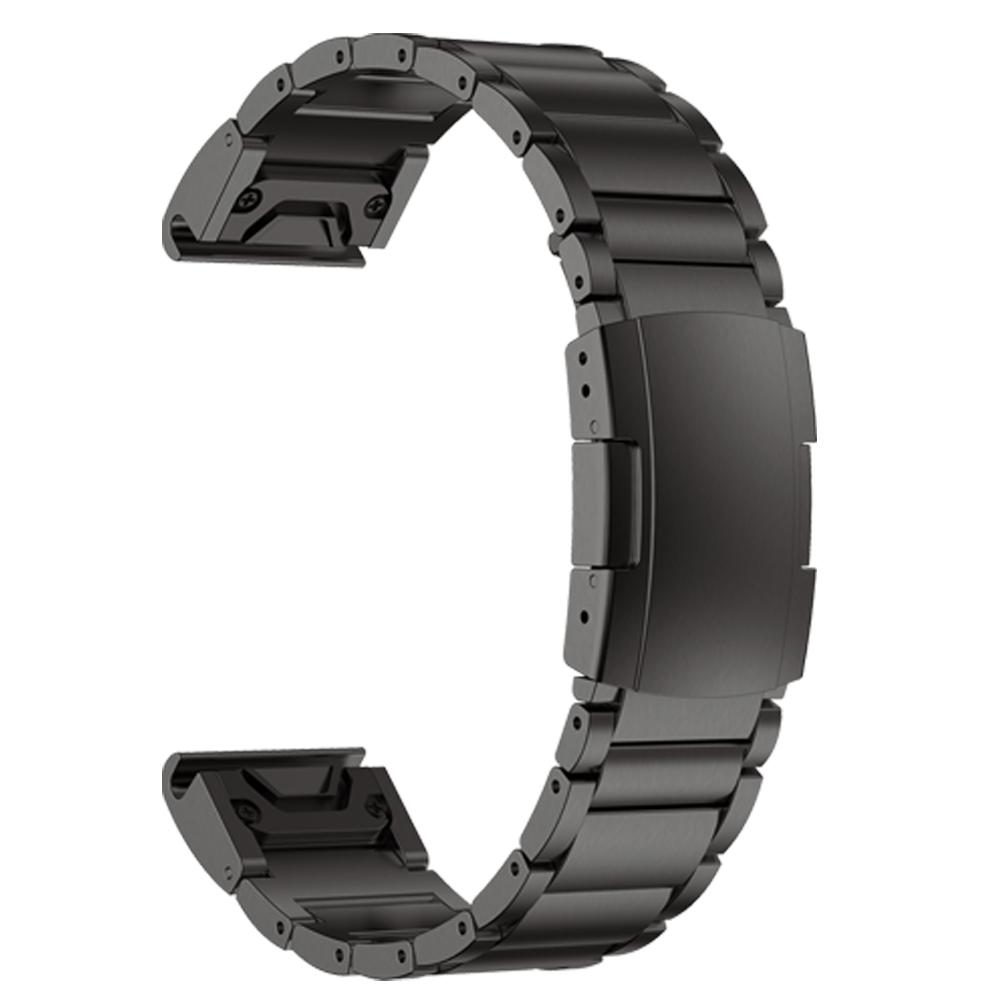 

Titanium Alloy 26 22mm Fenix8 Watch Strap For Garmin Fenix 8 47mm 51mm 6XPro Descent Mk 3i 2i Mk 2/1 Quickfit Wristband Bracelet QuickFit 22mm чёрный
