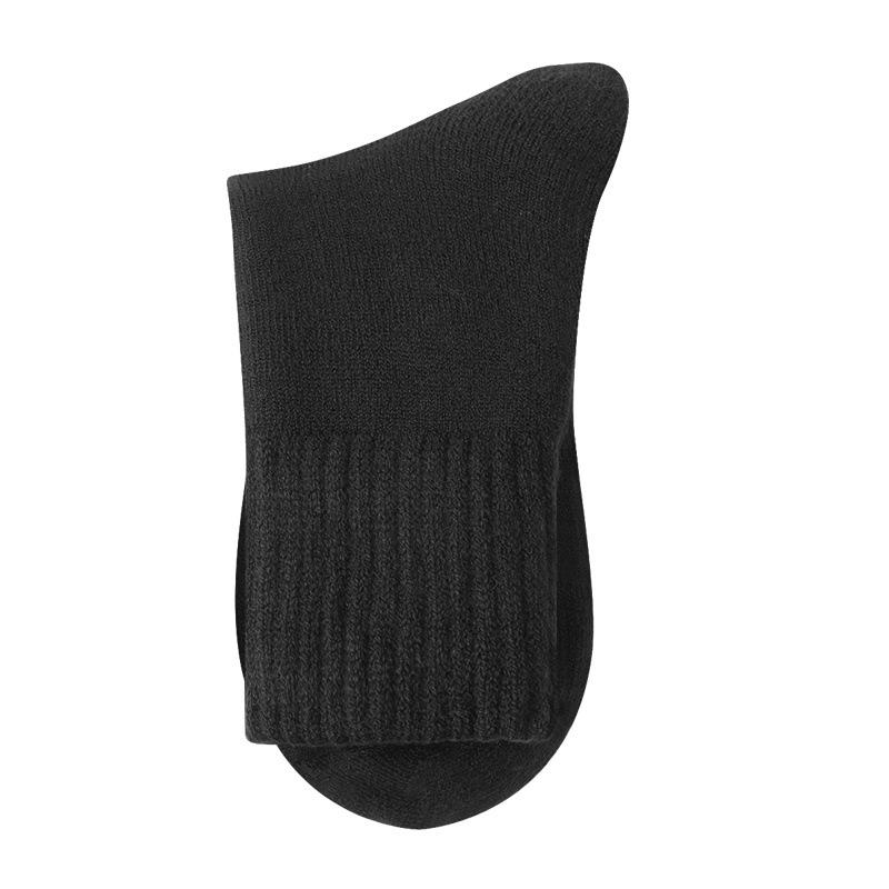 Męskie Zimowe Ciepłe Wełniane Skarpety Średniej Długości Podkolanówki Grube Wersja 2025
