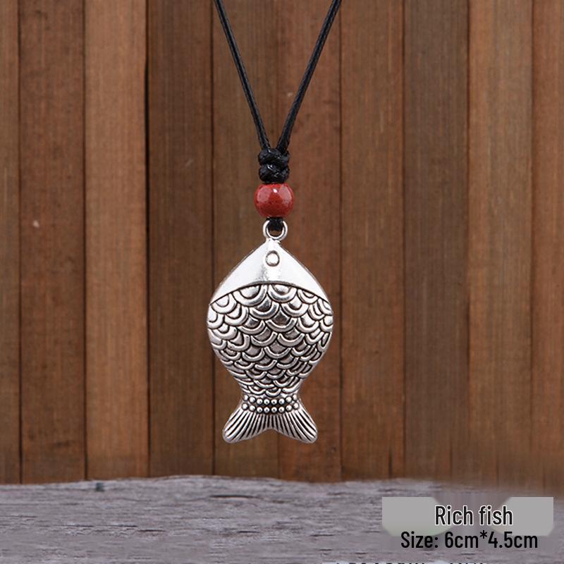 

Универсальное этническое серебряное ожерелье-подвеска – Женский амулет «Четыре стороны света: мир и богатство»