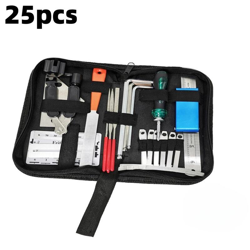 Miwayer 25/45/72 Guitar Repairing Tools Kit Setup Kit with Carry Bag Perfect Gift for Music Or String Instrument Enthusiast