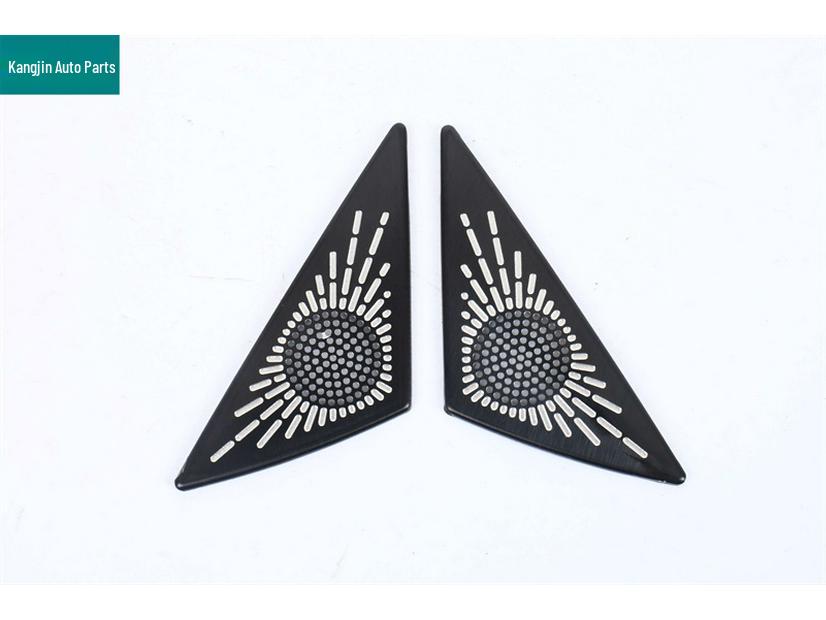 Black Titanium Dustproof Speaker Cover for Front Pillar Air Vent - Deep Blue 25 Model S05 Stainless Steel Interior Modification