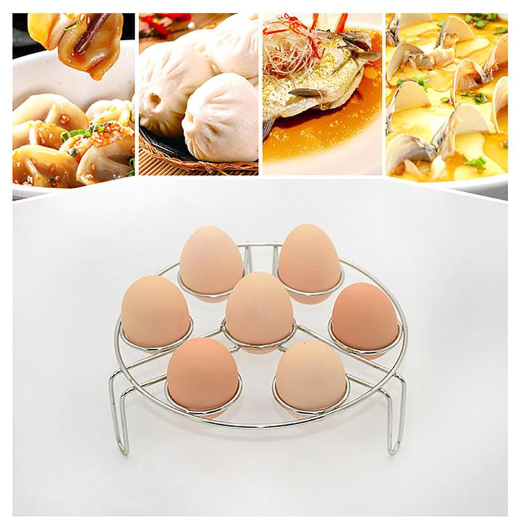 2Pcs Kitchen Steamer Rack Instant Pot Egg Vegetable Cooker Holder Heater