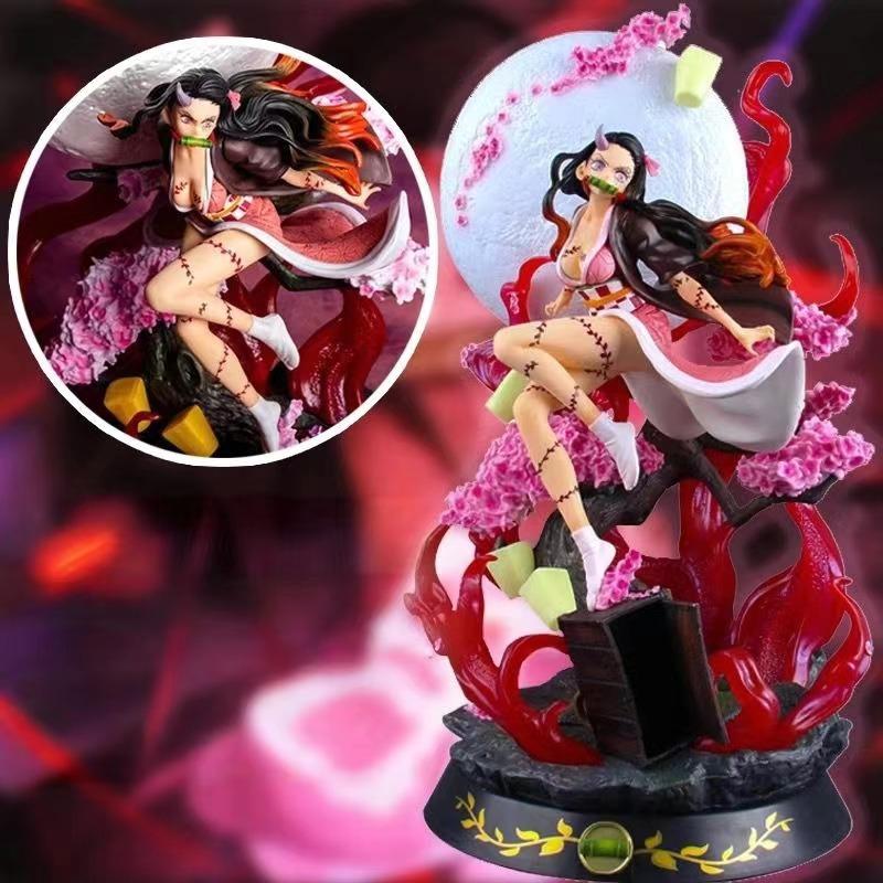 Demon Slayer GK Figure Nezuko Kamado Blood Demon Art Ver. 14cm Anime Collectible Model Toy Boxed Gift Ornament for Fans