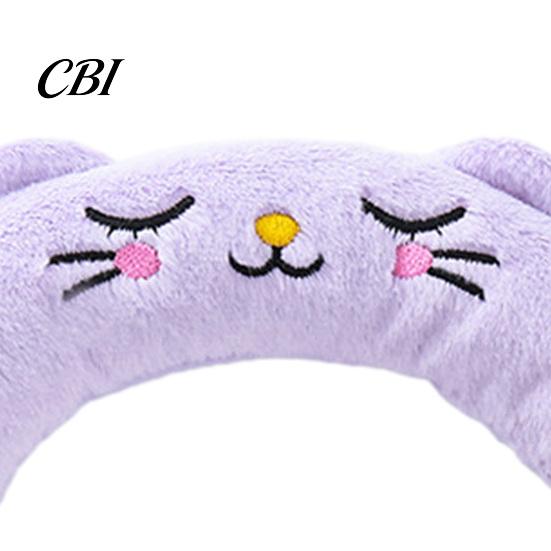 Embroidered Cat Toy Interactive Pet Pillow, with Built-in BB Sound Device, Soft U-shaped Neck Cushion U-Shaped Protector, for Cats And Dogs