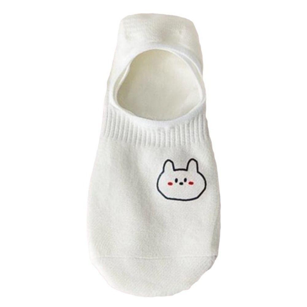10Pairs Thin Cute Boat Socks Sweet Bear White Socks Fashion Women Invisible Socks  Comfortable