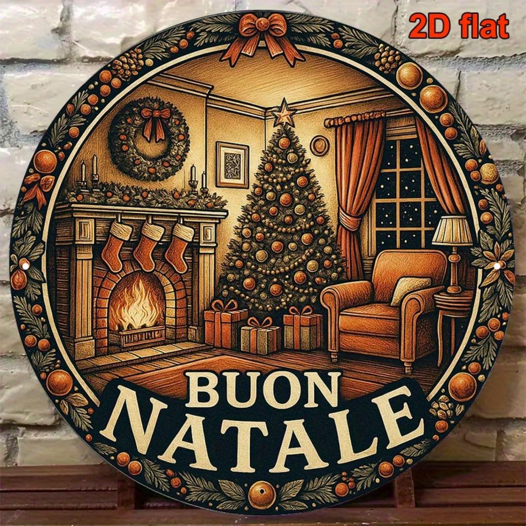 2D Flat Metal Wall Sign Decor