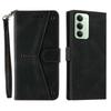For Xiaomi Redmi 15 5G (Global) (169mm) Leather Case Splicing Stitching Wallet Phone Cover with Wrist Strap