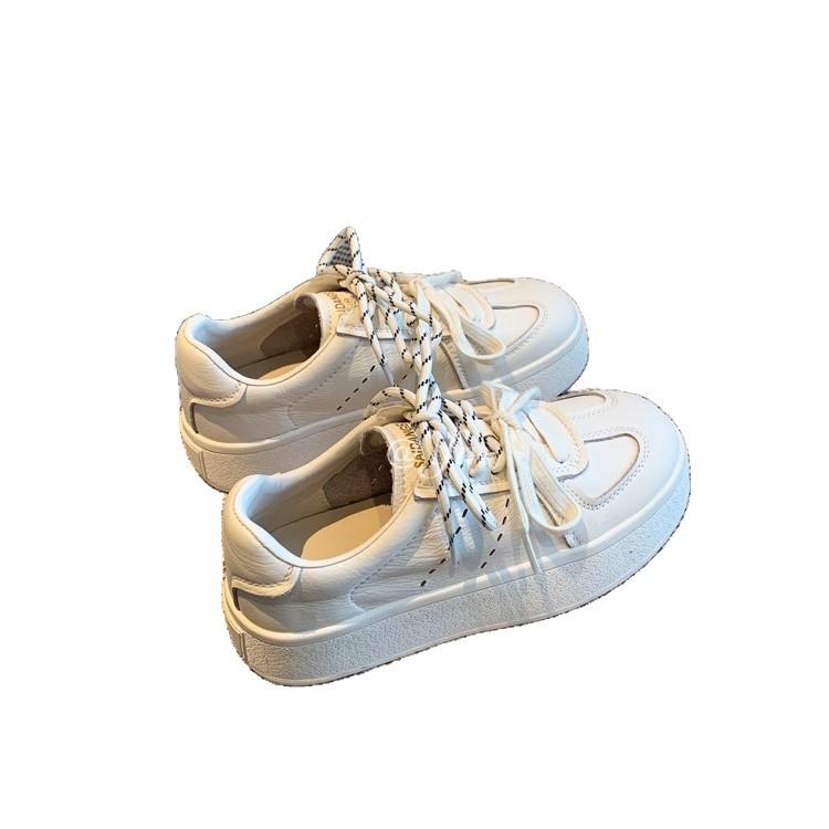 Thick-soled Heightening Little White Shoes for Women's 2025 New Fashionable and Comfortable Versatile Breathable Soft-soled Non-slip Casual Board Shoe