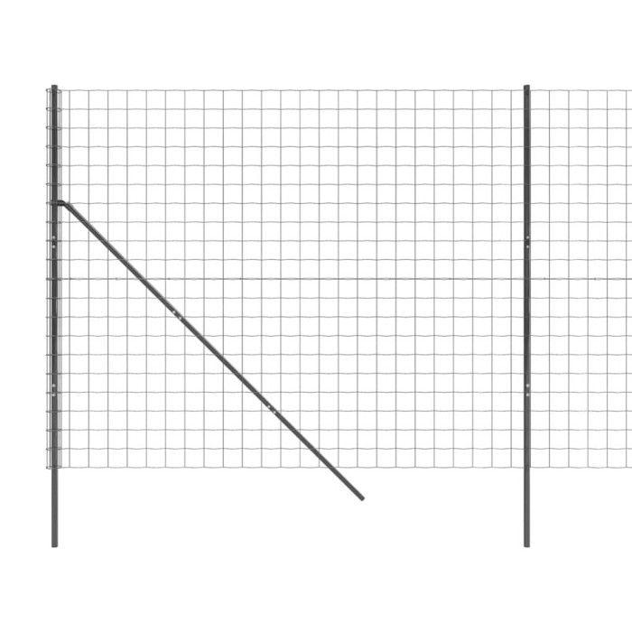 VidaXL Wire Mesh Fence, Decorative Fence Panel, Garden Patio Outdoor Protection Barrier, 154228