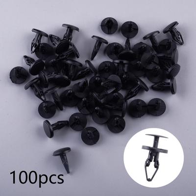100Pcs 6508863AA Bumper Push Type Fender Liner Clip Cowl Vent Retainer Push In Fastener Pin Fit For Ford Pontiac Buick Chevrolet