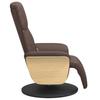 Massage Chair with Footrest Brown Artificial Leather