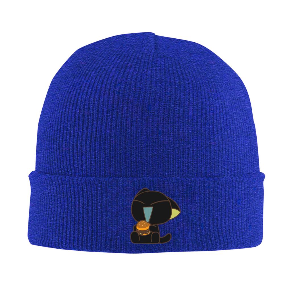Luo Xiaohei Beanie Hats Cute Cat Bonnet Hats Adult Unisex Retro Outdoor Skullies Beanies Spring Design Elastic Caps