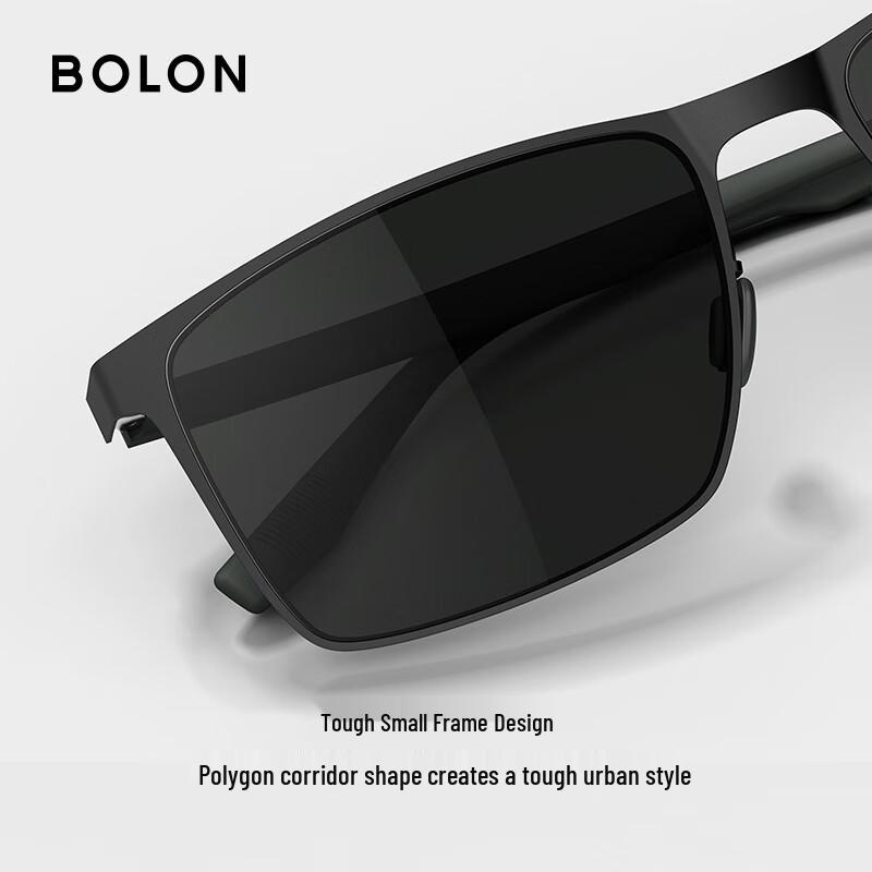 Bolon Men's BL8119 Polarized Square Frame Sunglasses