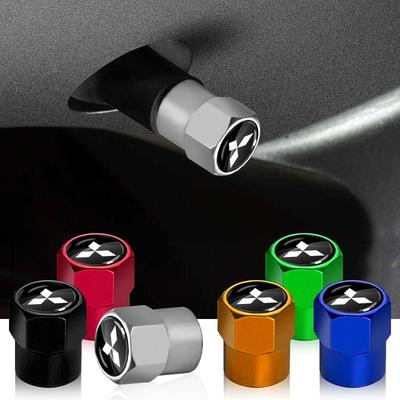 Tappi valvola ruota auto Coprivalvole per pneumatici con styling auto per Outlander Lancer 10 9 ASX RALLIART Eclipse L200 Pajero