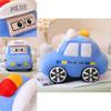 Ultra-plush Short Fur Cartoon Car Pillow- Available In 3 Vibrant Colors