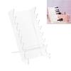 Clear Acrylic Pen Storage Stand Multi Layer Detachable 6 Layer Makeup Brushes Organizer for Home and Office Use