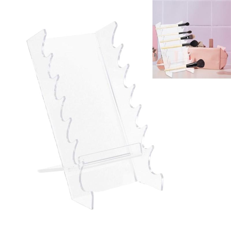 Clear Acrylic Pen Storage Stand Multi Layer Detachable 6 Layer Makeup Brushes Organizer for Home and Office Use
