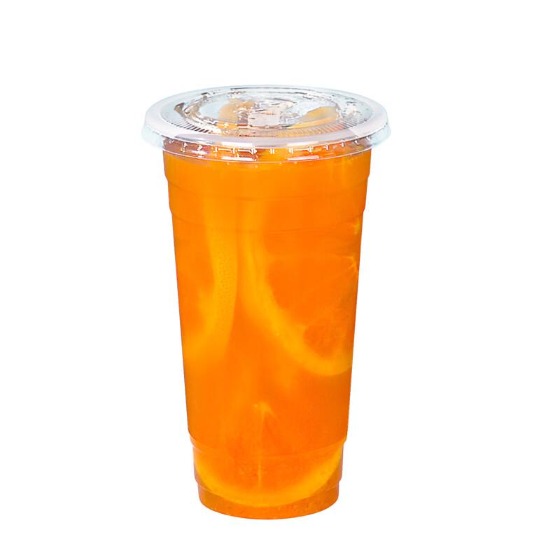 Handun Disposable Milk Tea Cups with Flat Lids