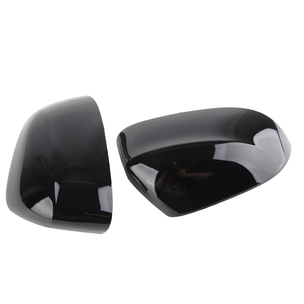 1 pereche capac oglindă retrovizoare laterală negru lucios, elegant, rezistent la culoare, ușor, capace oglindă ușă