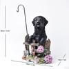 Decorative Animal Sculpture Outdoor Figurine Dog Ornament for Lawn, Patio ,Garden, Yard