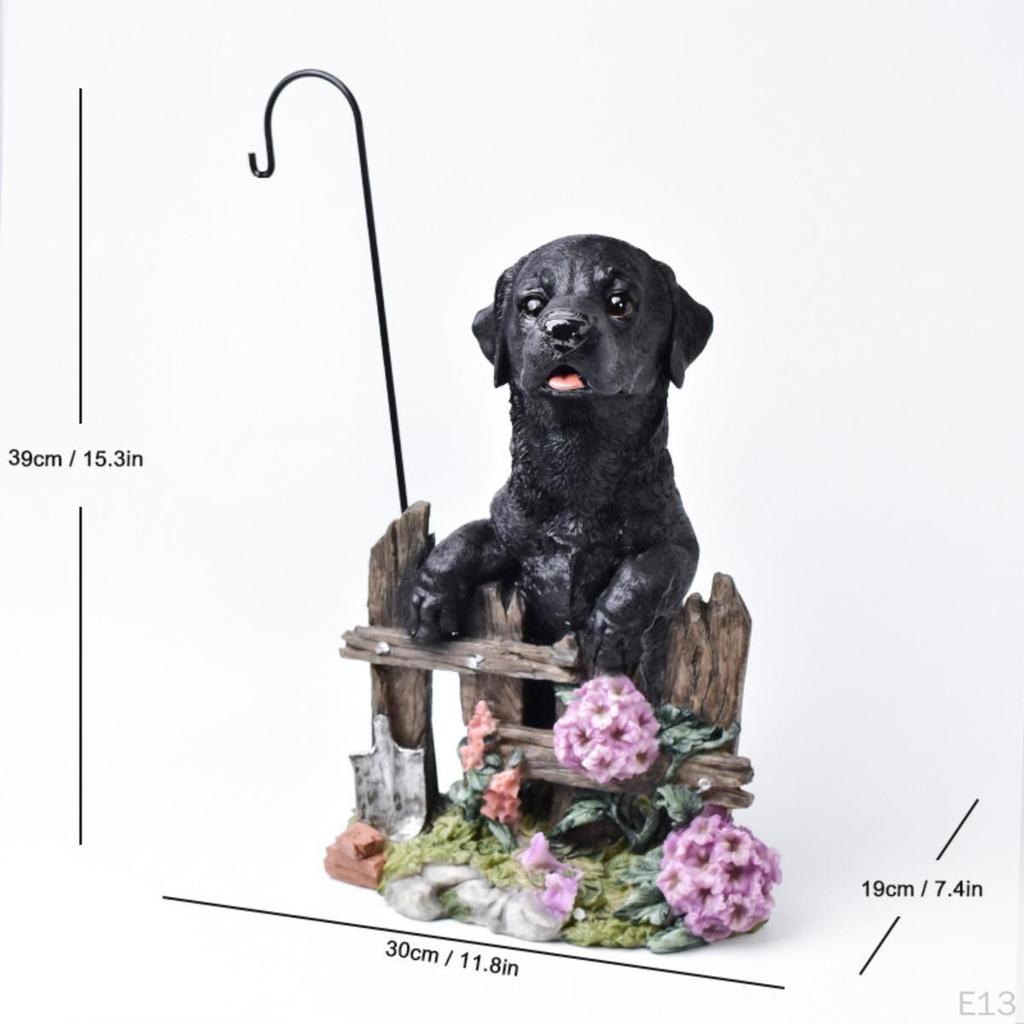 Decorative Animal Sculpture Outdoor Figurine Dog Ornament for Lawn, Patio ,Garden, Yard
