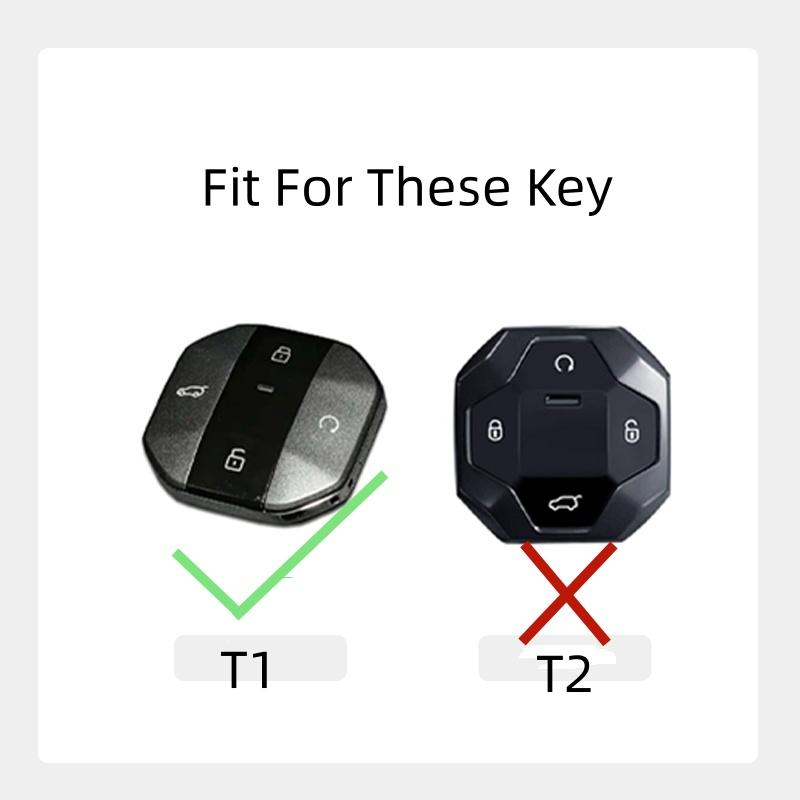 Car Zinc Alloy Key Case Holder Chain For Chery Jetour Traveller Jetour T1 Key Full Cover Keychain Accessories