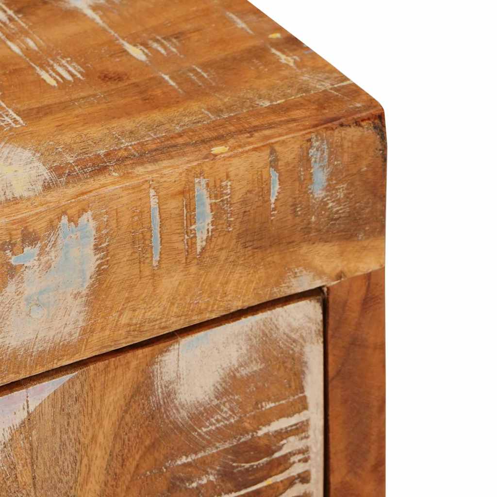 Nightstand Brown 35 X 33 X 48 Cm Solid Wood Reclaimed Wood