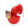 Sound Electric Horn Car Horn 150db Red Air Horn Electric  Horn Cow Sound Metal Horn for Truck Train Boat Motorcycle Car