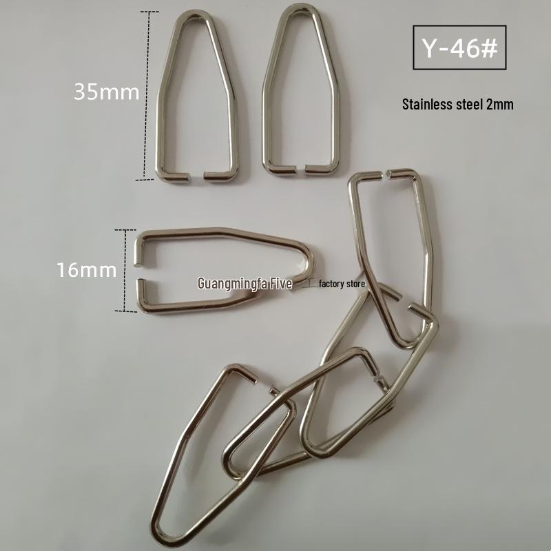 Spring Stainless Steel Snap Hook: Wire Clip Buckle, Elastic Snap Ring, U-Shape/C-Shape Retaining Ring