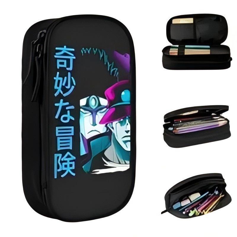 Student Zipper Pencil Case Polyester, Double Pencil Case Stationery Case Pencil Case Wish