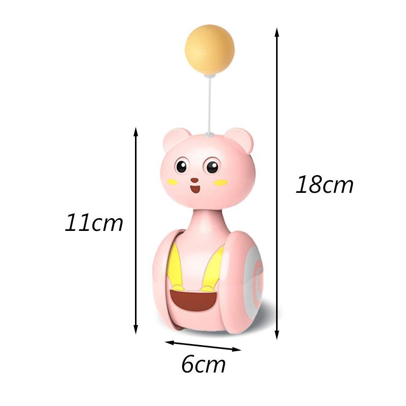 Funny Tumbler Sphynx Cat  Feather Ball Toy for Cats Gotas Automatic Swing Pet Balance Car Accessories Kitten Kedi Mascotas Toys