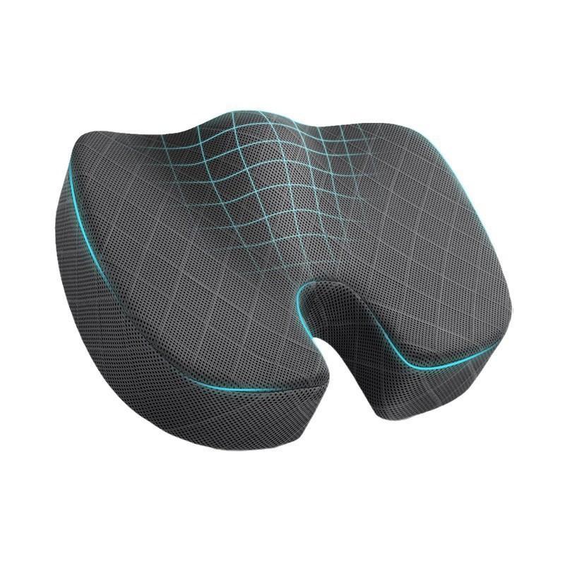 Four Seasons Office Chair Cushion Memory Foam Sedentary Butt Pad Dining Seat Cushion серый