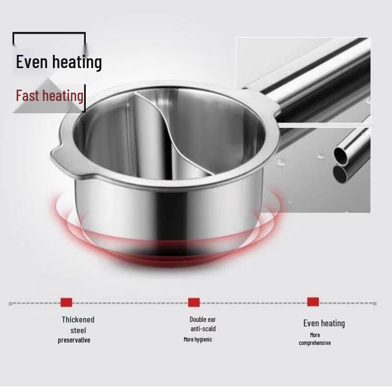Zhi Xun Non-Stick Divided Hot Pot
