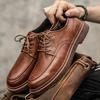 Scarpe Oxford da uomo in vera pelle, nuove scarpe casual britanniche in pelle, nuove scarpe versatili da uomo, eleganti e comode, scarpe basse formali.
