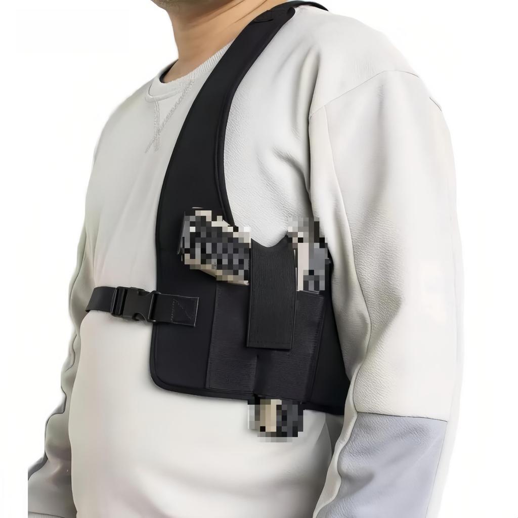 Rubber Neoprene Quick Dial Armpit Holster Gun Bag Right And Left Handed