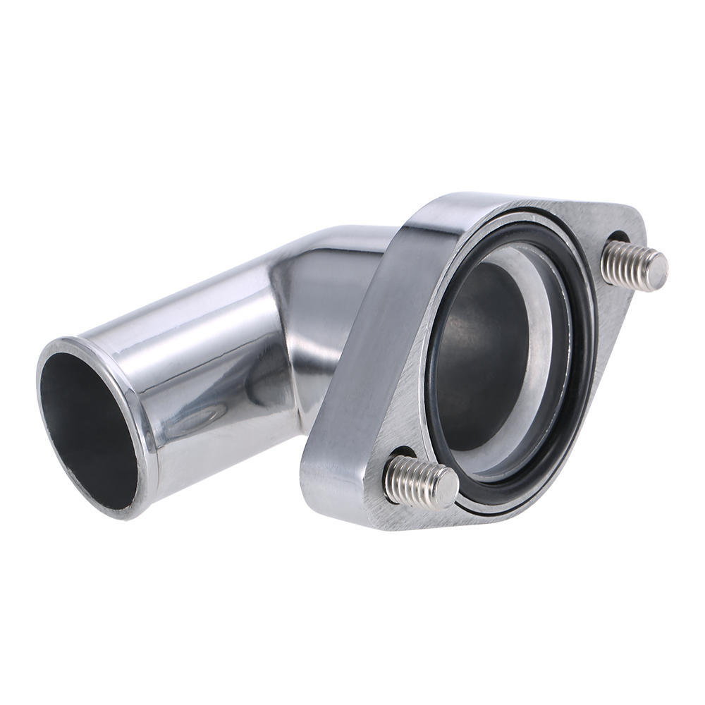 SBC BBC Polished Aluminum 15degrees Swivel Water Neck Fits SB BB for Chevy 327 350 454 396