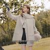 Xiangying 100% Wool Double-Sided Mid-Length Coat