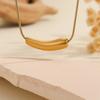 2024 Minimalist Hip Hop Necklace: Eggplant & Chili Pendants on Luxury Snake Bone Clavicle Chain
