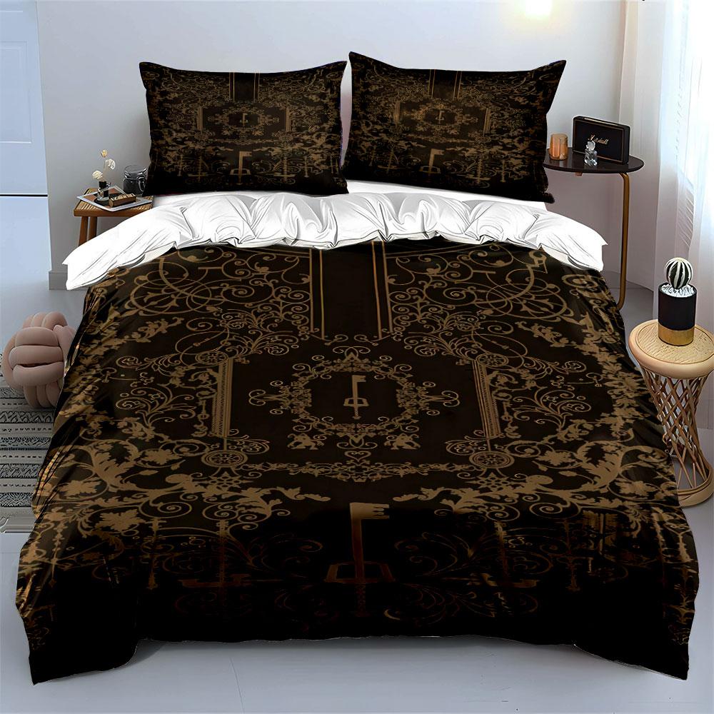 Ornate keys and vines. Bedding sets Duvet cover sets Duvet covers Pillowcases(1*Duvet Cover 2*Pillowcases without duvet insert)