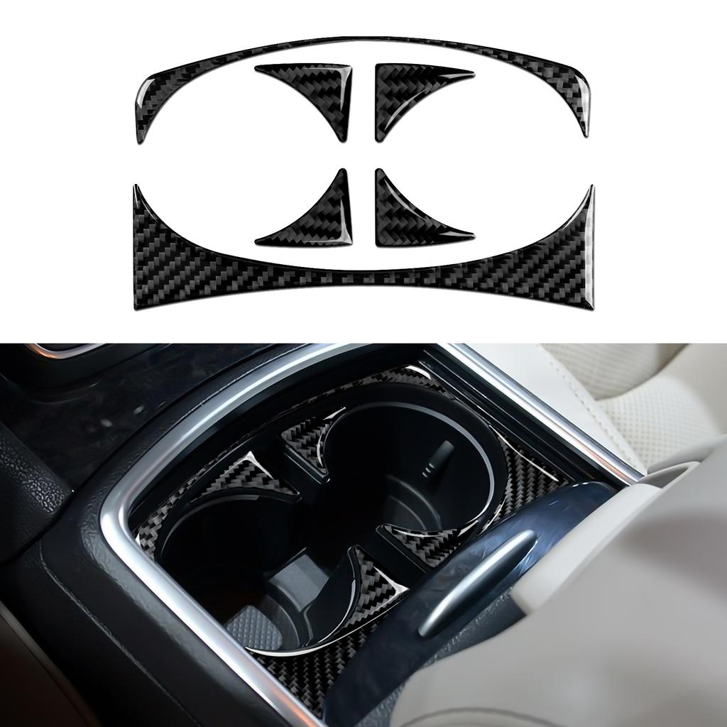 For Chrysler 300 (2011-2014) Car Center Console Gear Shift Panel Steering Wheel Cover Carbon Fiber Interior Sticker Accessories