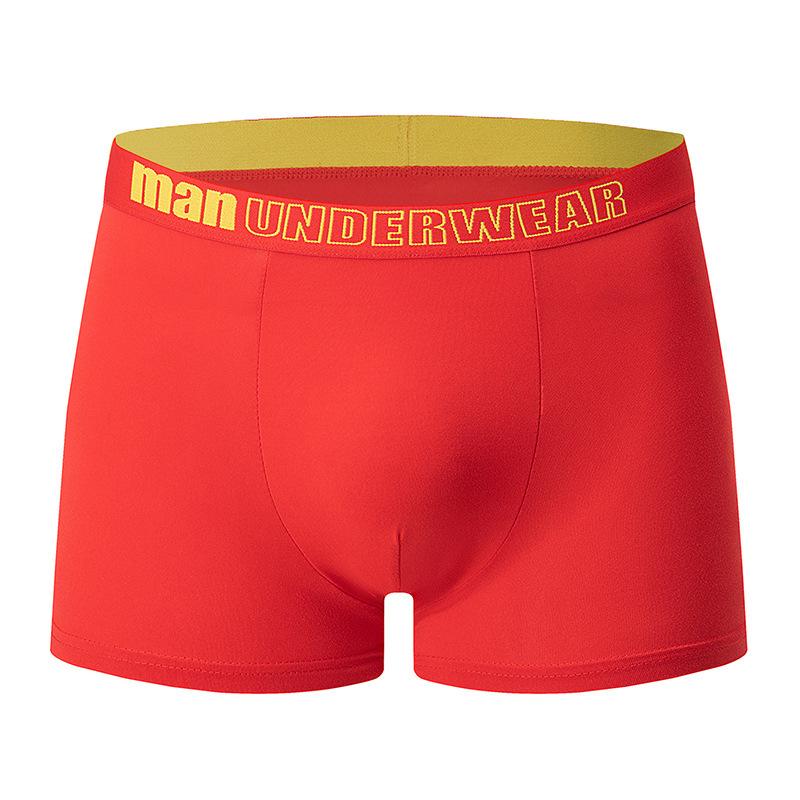 Men's Multi-Colour Combo Briefs Letter-Printed Boxer Briefs Casual Sports Underwear