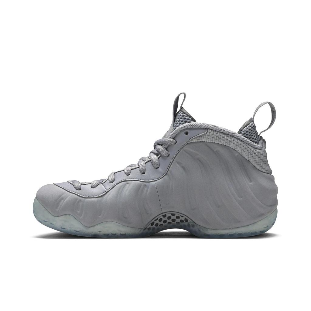 Nike Air Foamposite One PRM 'Wolf Grey' (Unisex) Wolf Grey / White-Wolf Grey-Black Basketball Shoes 575420 007