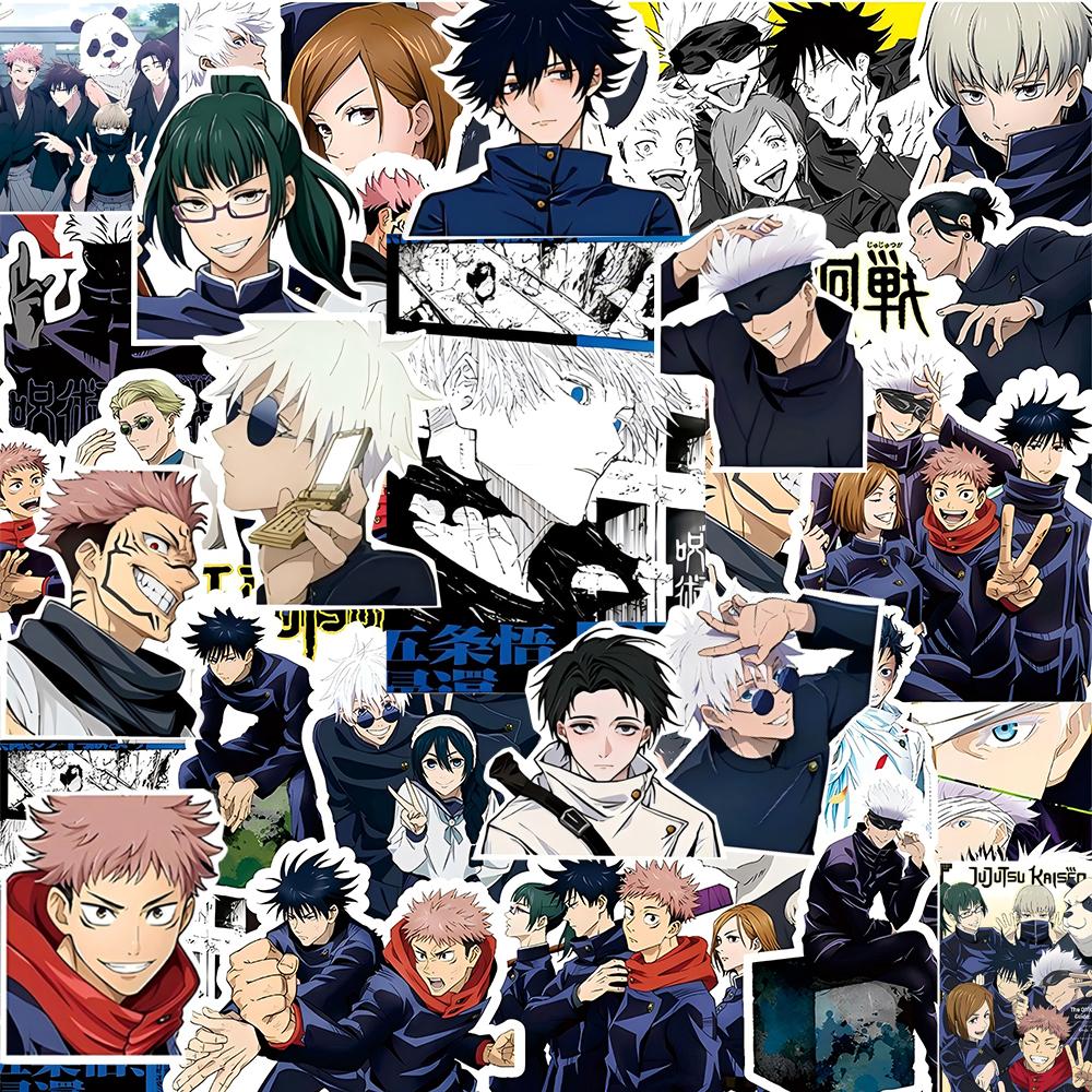 10/30/80pcs Anime Jujutsu Kaisen Itadori Yuji Stickers Graffiti Luggage Stationery Diary Cool Cartoon Decoration Sticker